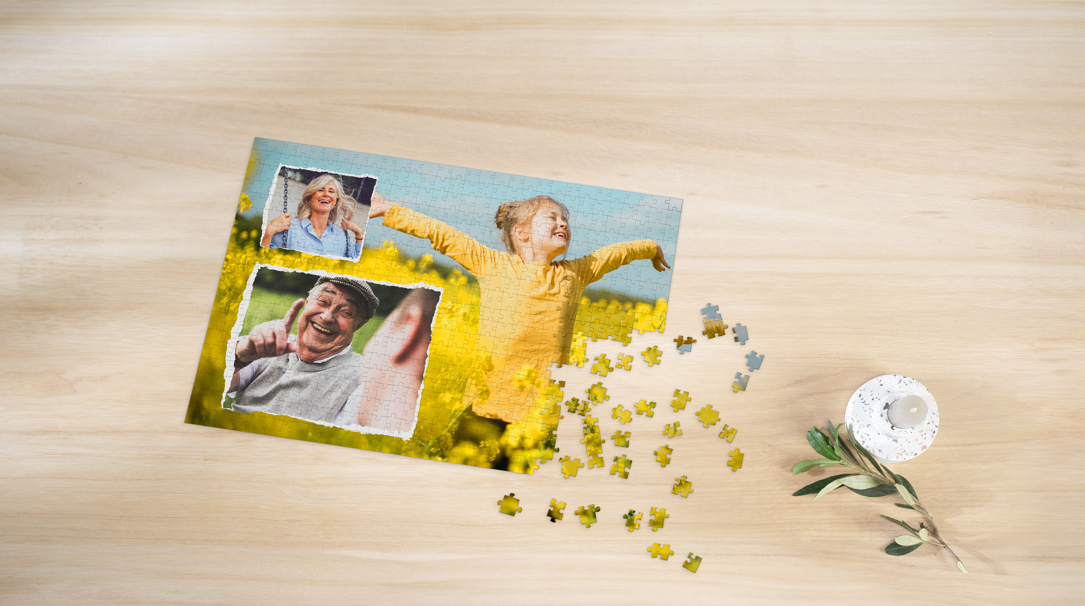 Crea collage su puzzle