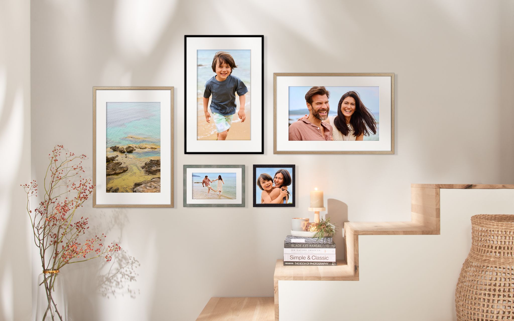 Framed Photos Gallery as a Wall Decoration
