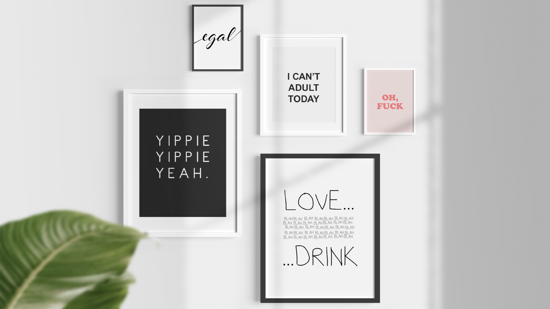 Fotoposter mit Spruch im Rahmen von artboxONE gestalten