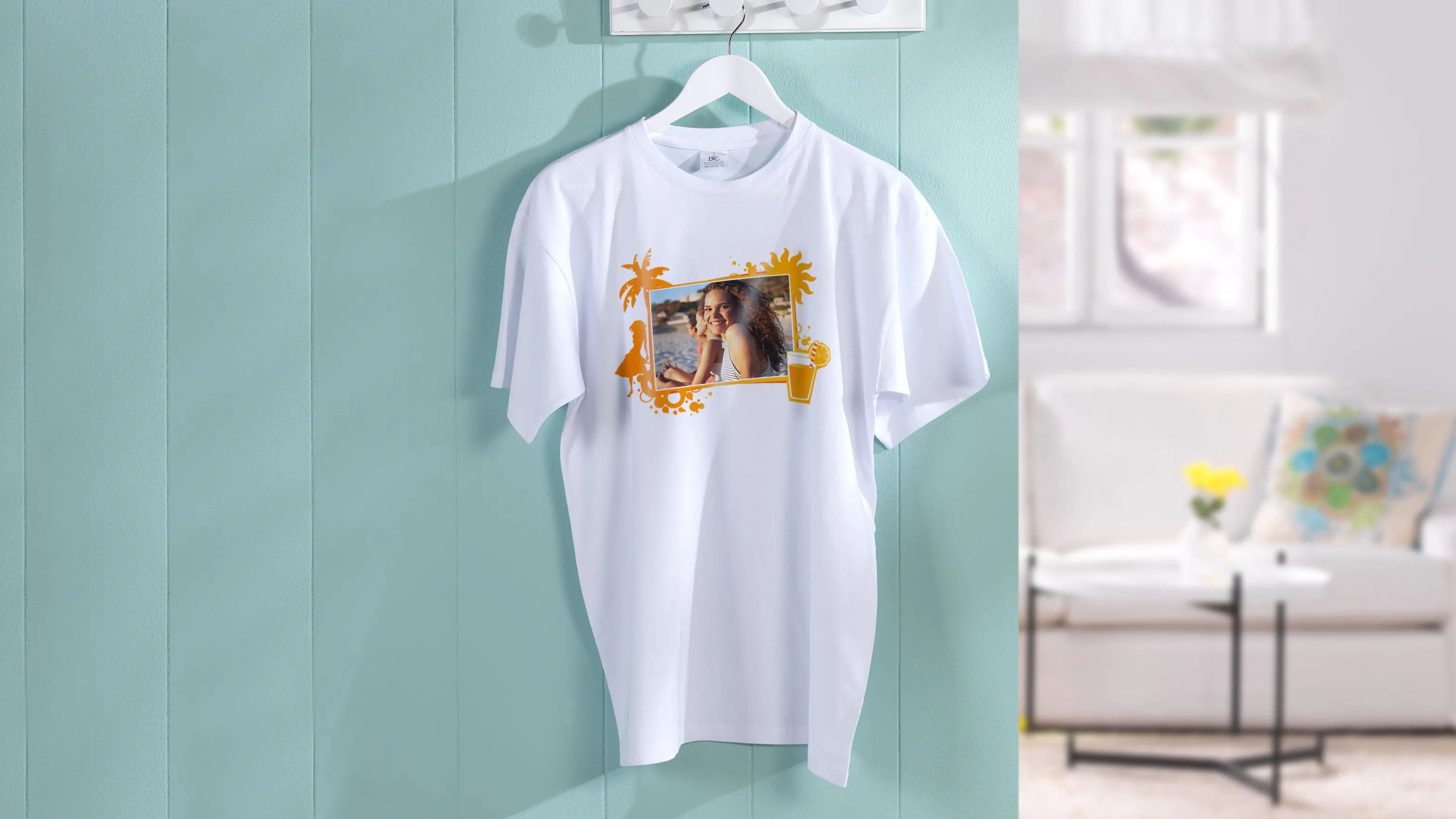 Foto T-Shirt mit sommerlichem Motiv