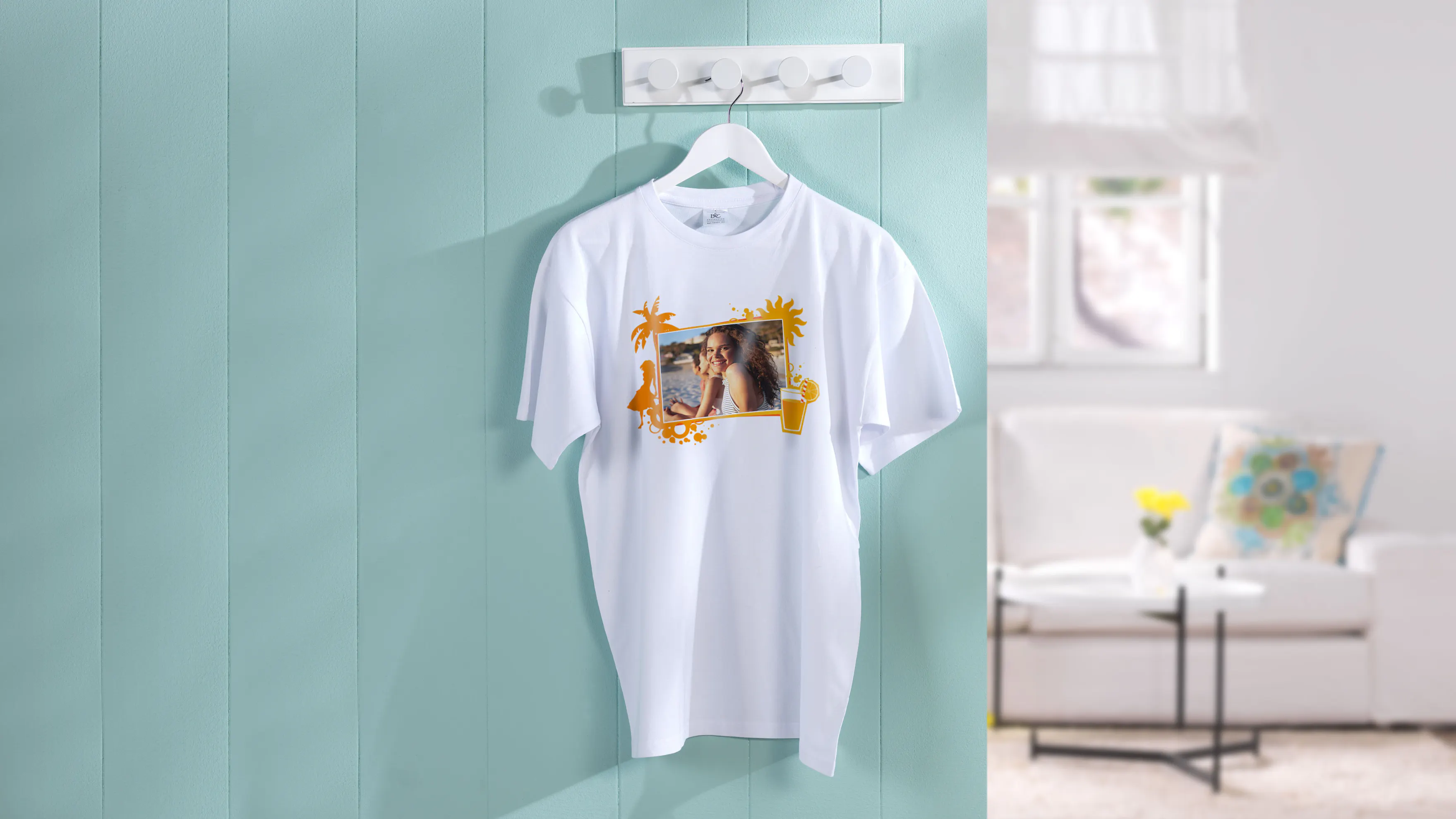 Camiseta con foto con una foto veraniega Camiseta con foto con una foto veraniega