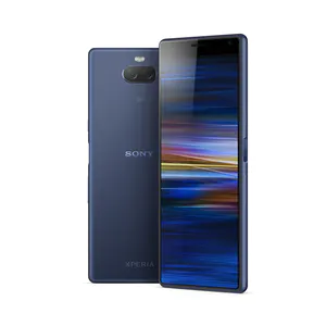 Sony-Smartphone in Vorder- und Rückansicht als Freisteller