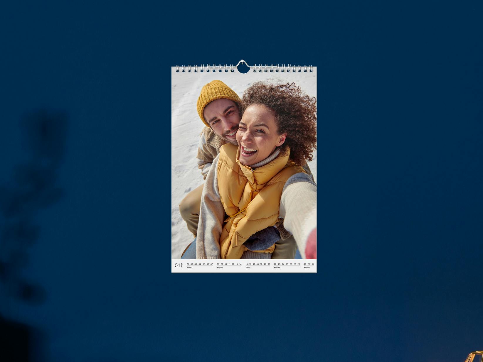 Calendario personalizzato Pixum A4 con foto invernale