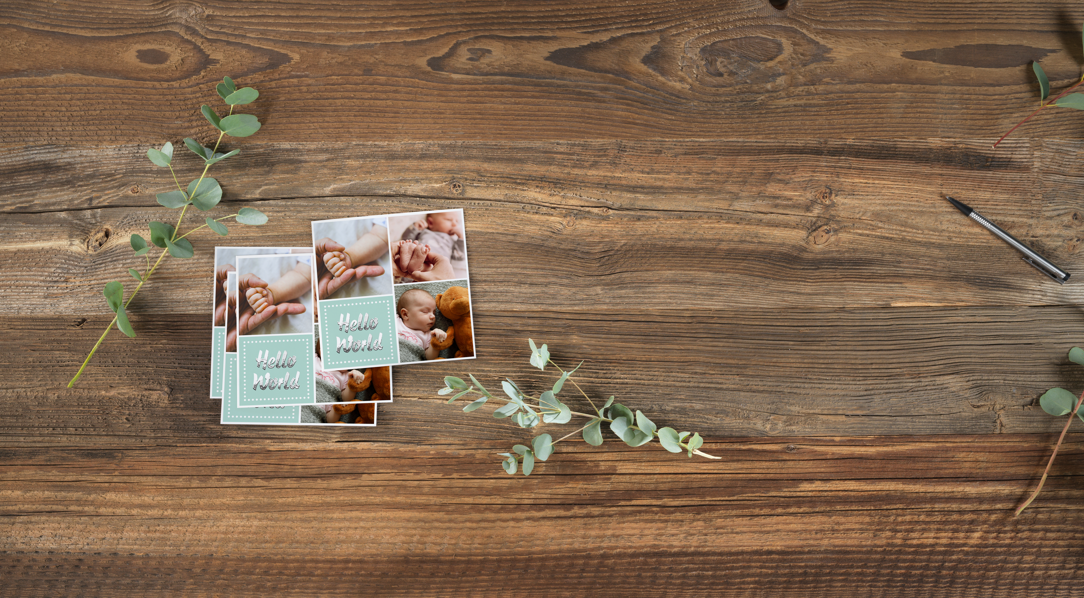 Cartes de naissance personnalisées avec une photo de bébé