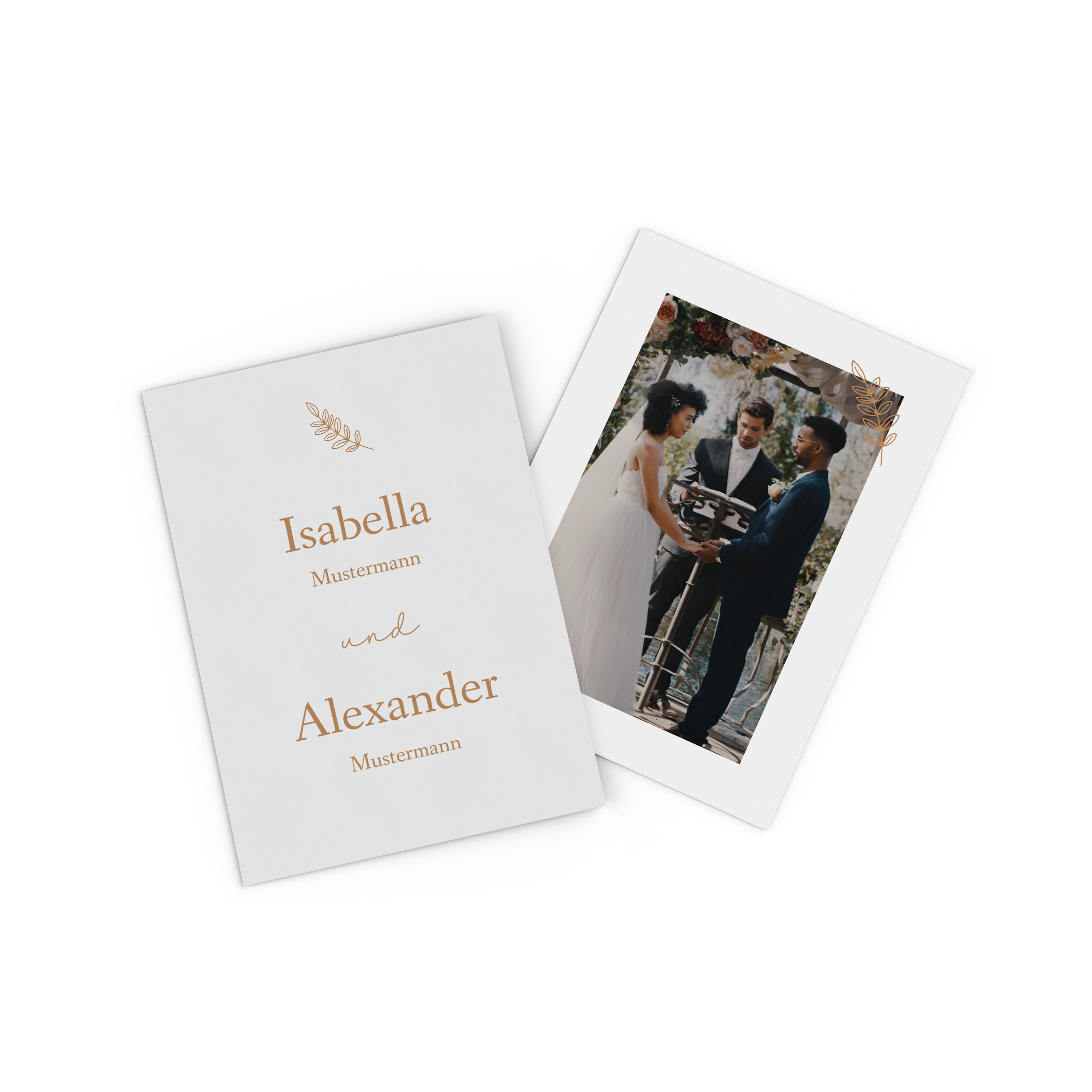 Fotokarte mit Pärchenfoto als Save the Date 