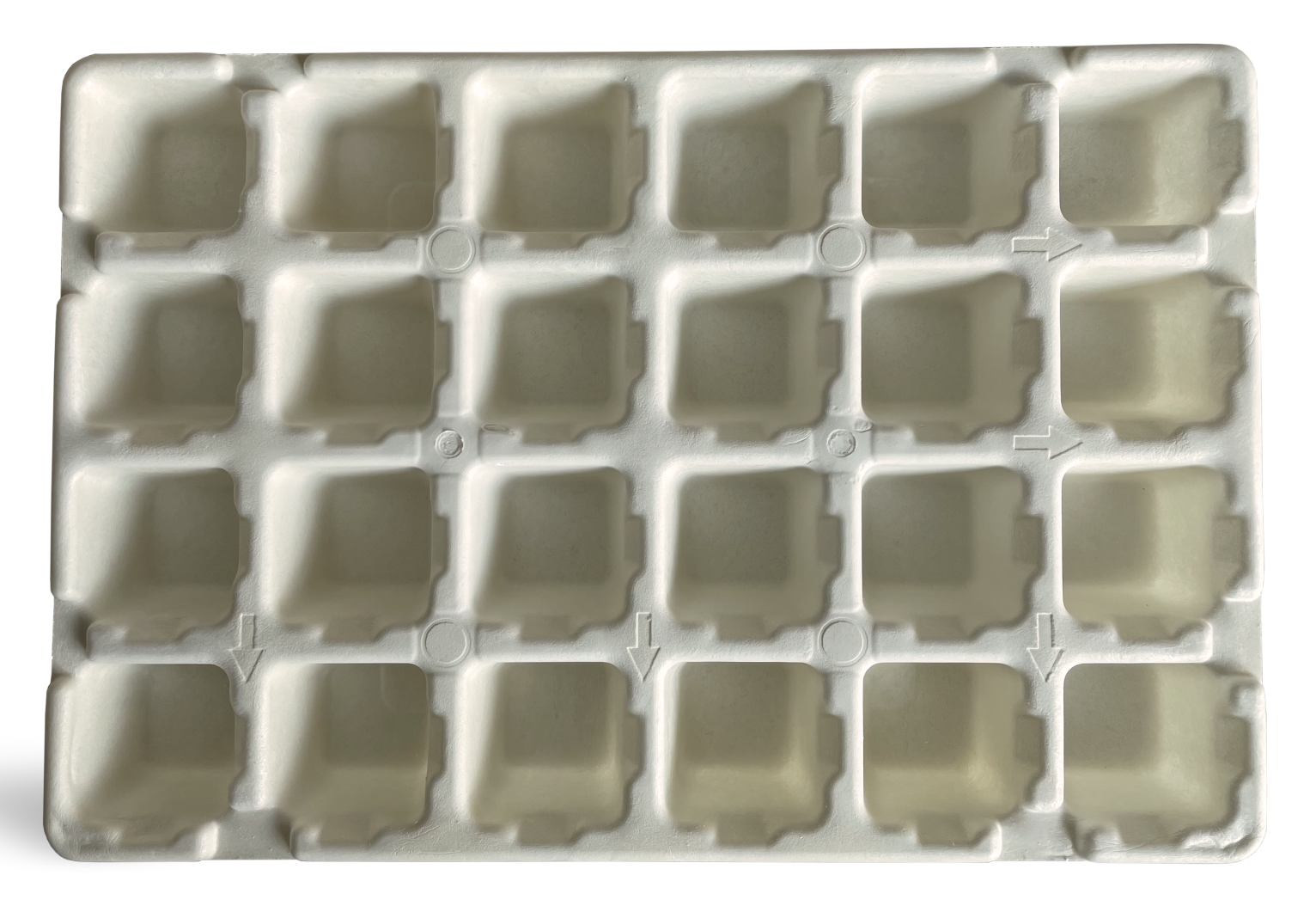 Freisteller des biologisch abbaubares Innenteils eines Pixum Adventskalenders