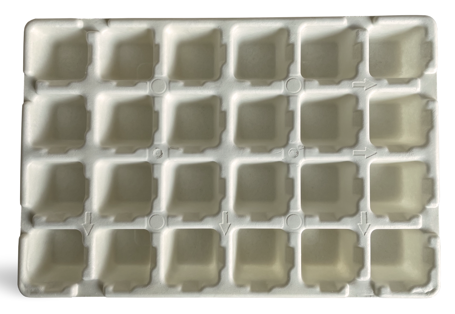 Blíster interior del calendario de Adviento hecho de materiales naturales