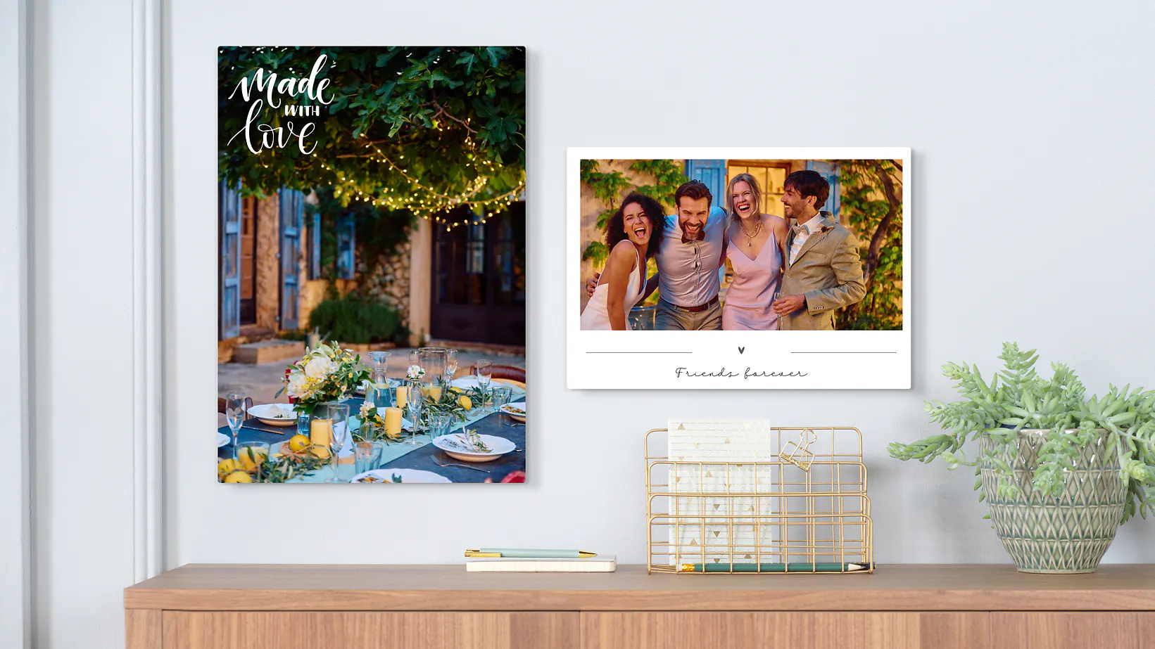 Zwei Fotoposter mit Hochzeitsfotos und individuellem Text Zwei Fotoposter mit Hochzeitsfotos und individuellem Text