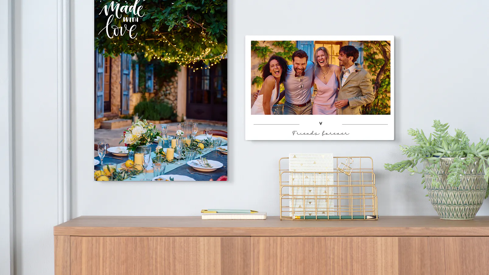Zwei Fotoposter mit Hochzeitsfotos und individuellem Text Zwei Fotoposter mit Hochzeitsfotos und individuellem Text