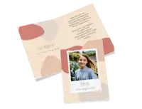 Bunte Konfirmationsdanksagungskarte Bunte Danksagungskarte zur Konfirmatio