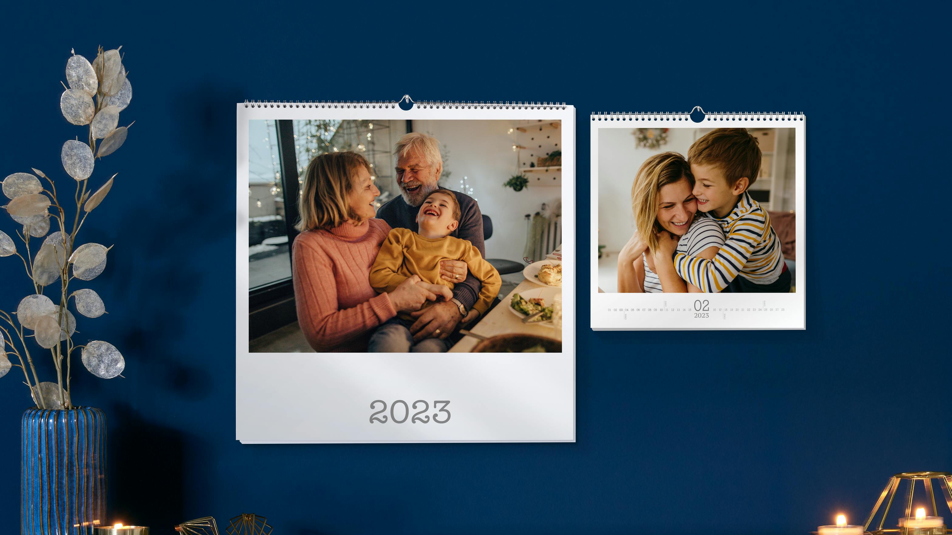 Calendarios personalizados con fotos 2023 con fotos familiares