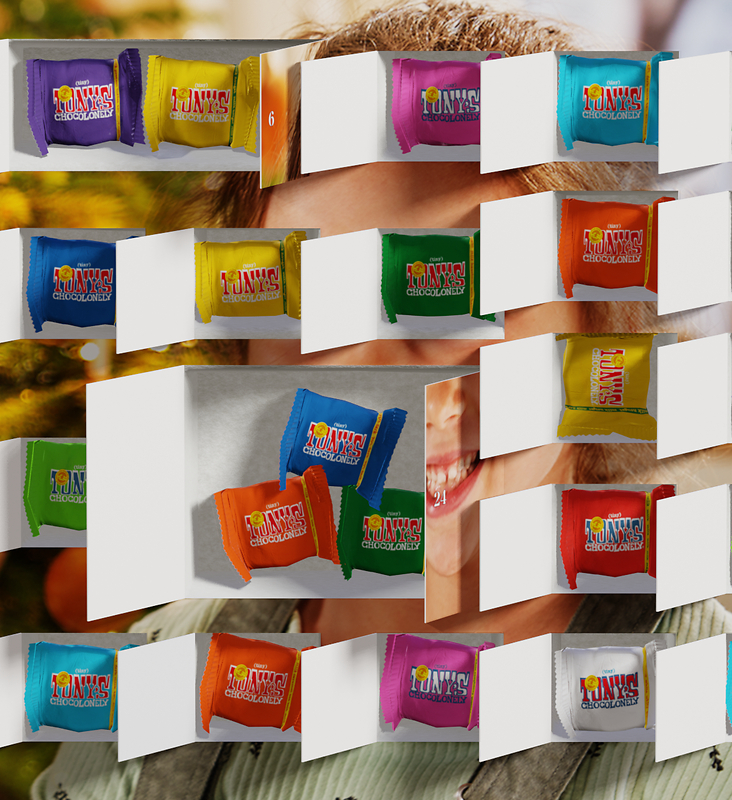 Foto-Adventskalender mit Tonys Chocolonely bestellen