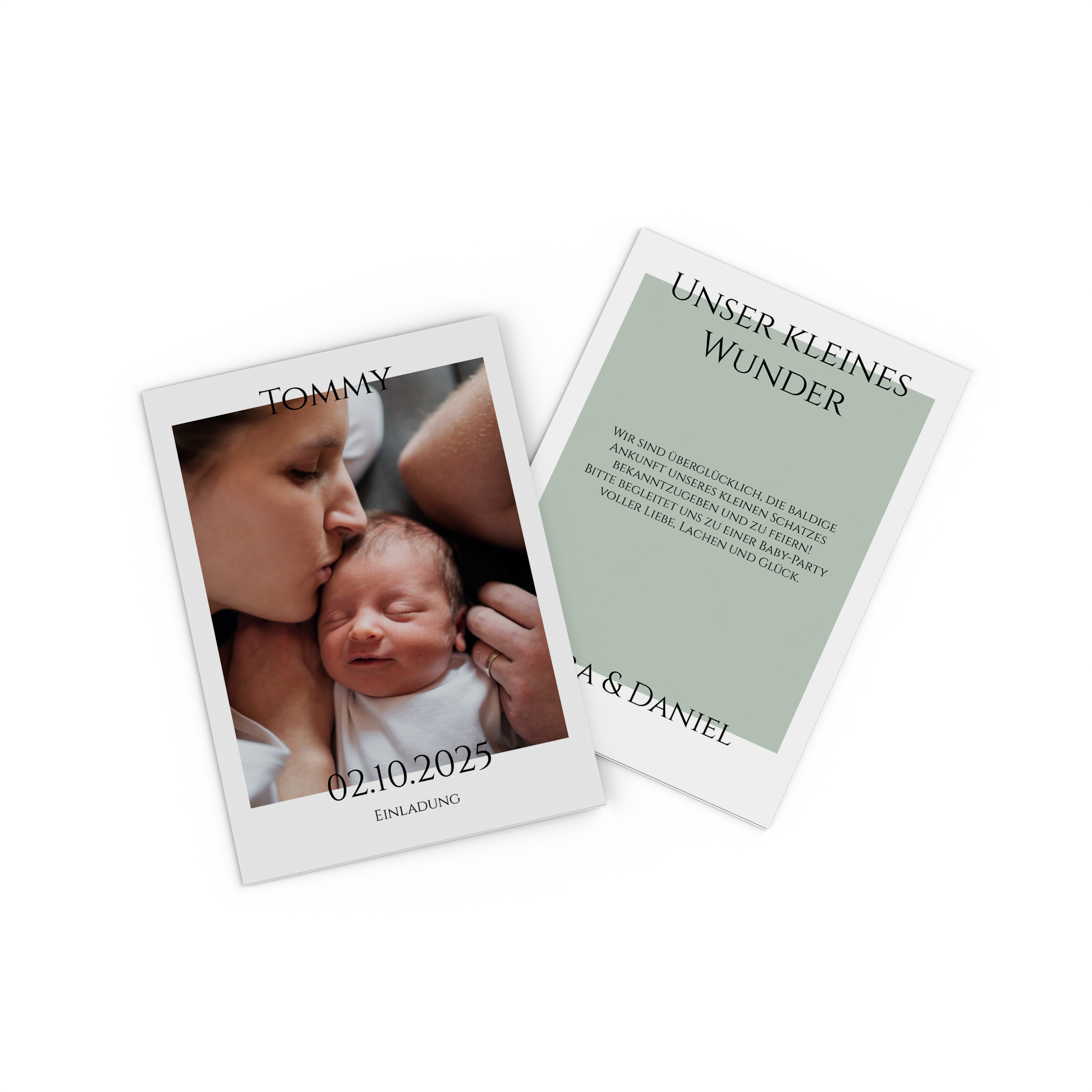 Fotokarte als Weihnachtskarte mit Familienfoto