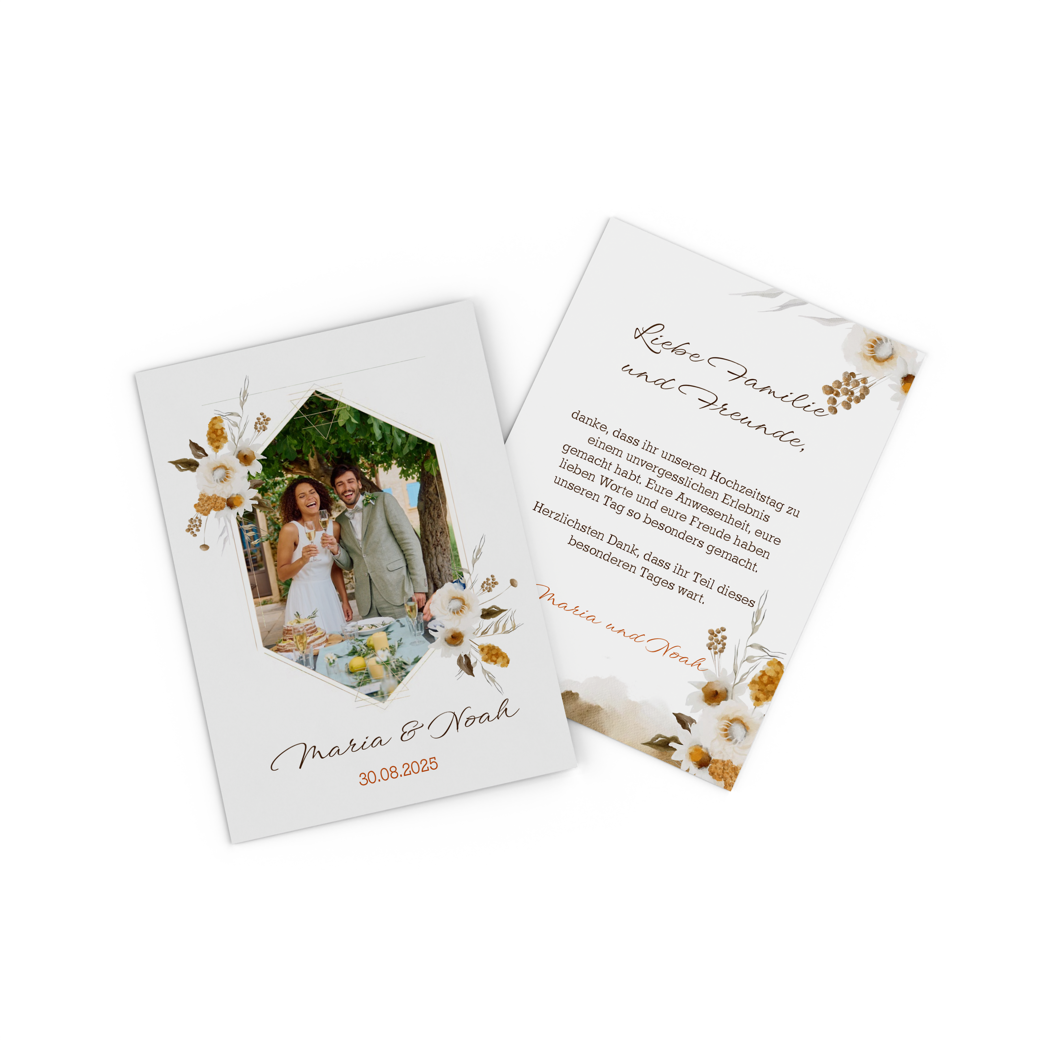 Fotokarte mit Pärchenfoto als Save the Date 