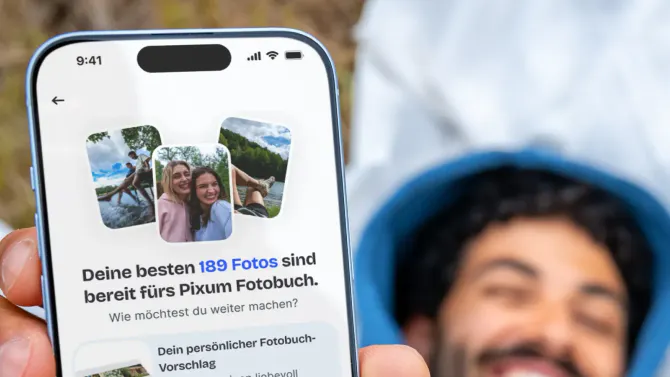 Mit Smart Select deine besten Fotos finden.