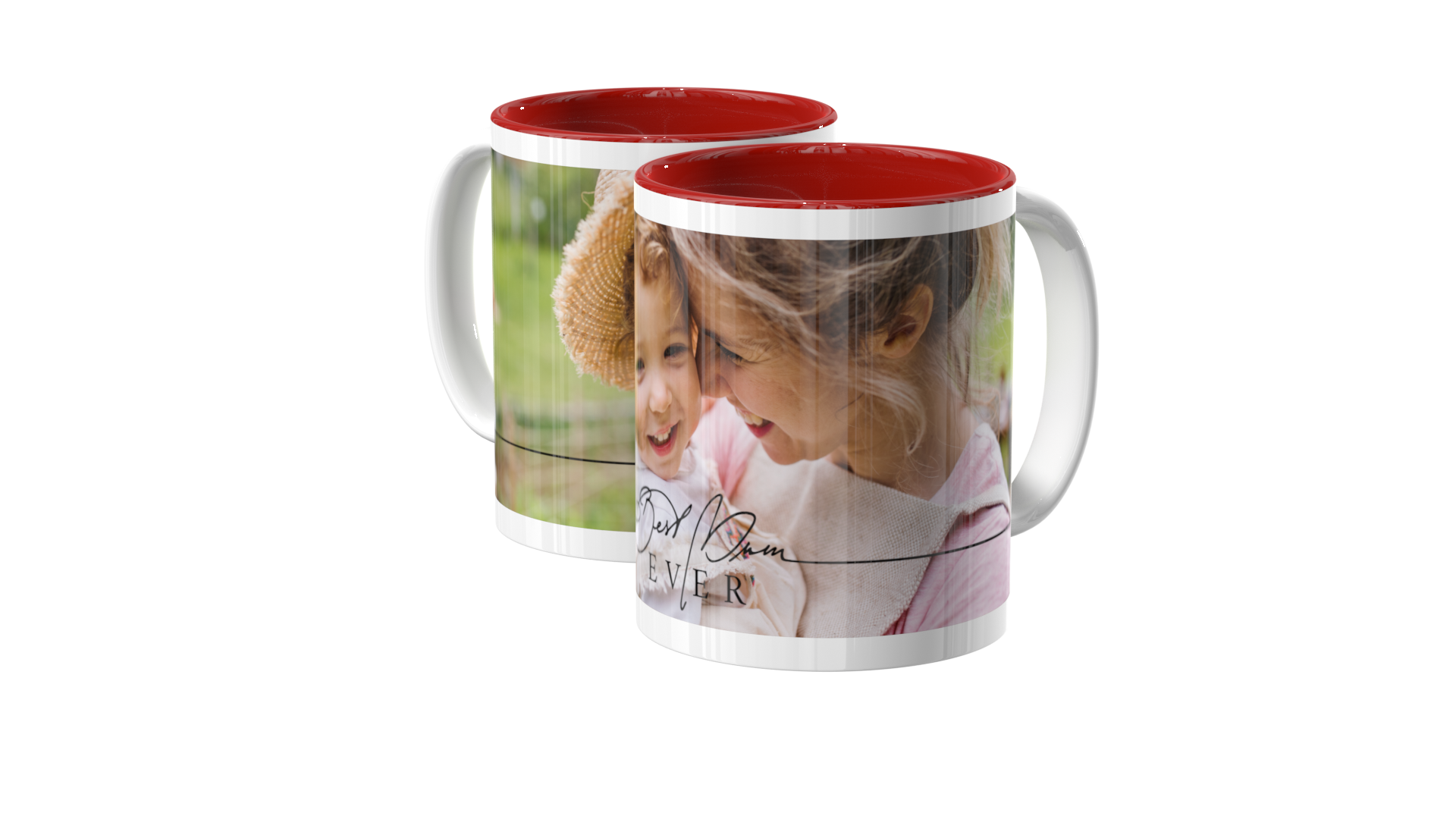 Panorama Fototasse mit Design für Mutter