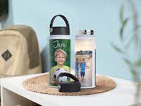 Trinkflasche Foto Name Kindmotiv Ambiente Trinkflasche mit Foto mit Name und Kindmotiv im Ambiente