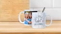Fototassse zum Muttertag mit Design Fototasse mit Muttertagsdesign im Ambiente
