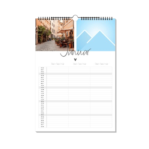 Calendario Familiar A3 con el diseño Wonderful Time 