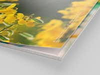 Calendrier photo imprimé sur papier premium mat satiné Calendrier photo avec motif floral jaune sur papier premium mat satiné