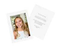 Takkekort til konfirmation med personligt foto