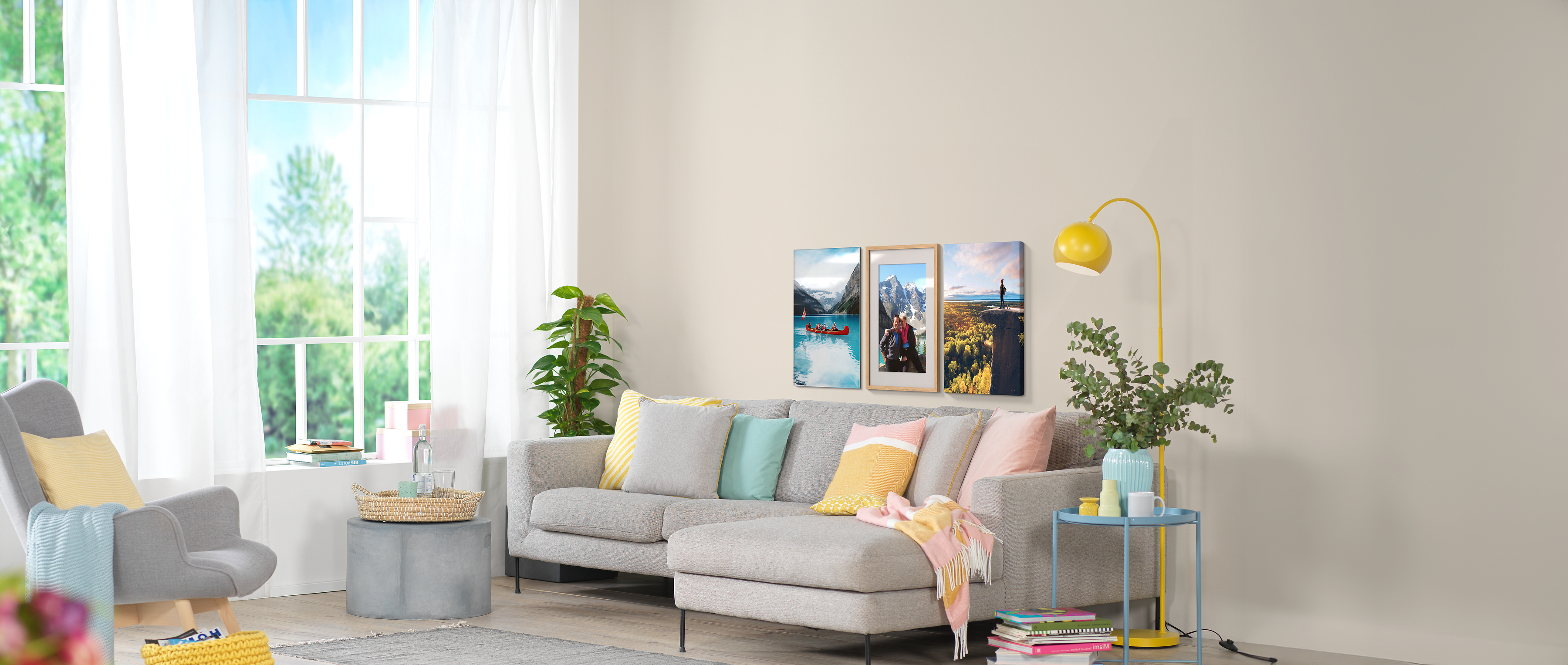 Fotoleinwand, Foto hinter Acrylglas und Bild im Rahmen mit Safari Motiven