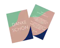 Danksagungskarte zur Konfirmation Bunte Danksagungskarte zur Konfirmation.