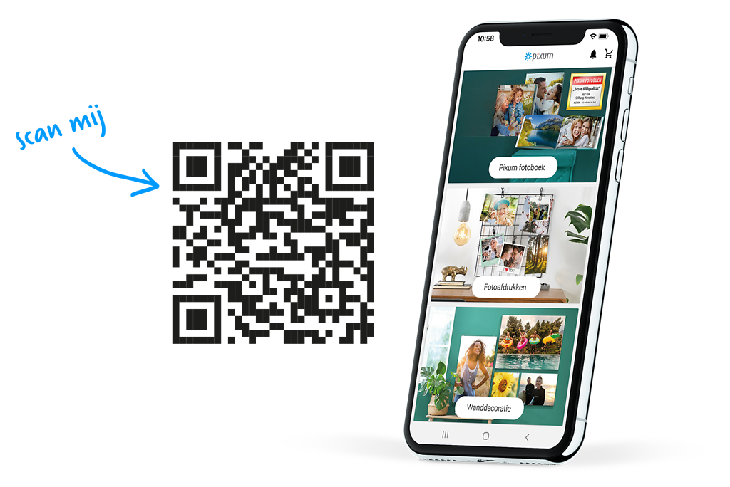 Download the Pixum App for iOS/Android/Huawei devices