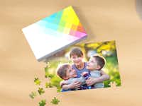 Pixum Fotopuzzle mit 112 Teilen gestalten Pixum Fotopuzzle mit 112 Teile mit Geschwistermotiv