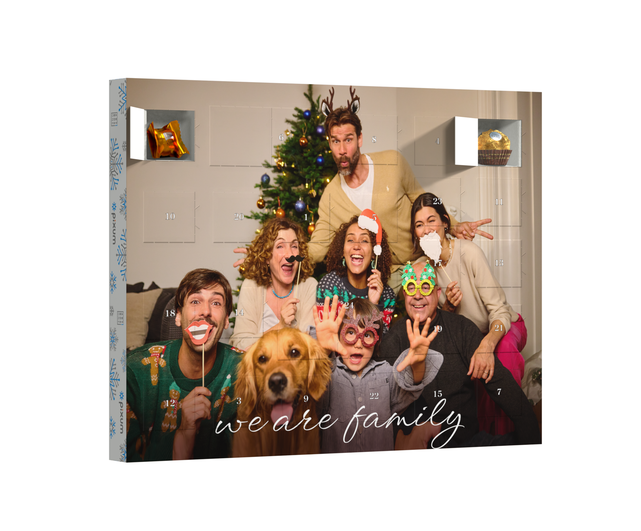 Pixum Foto-Adventskalender mit Pralinen von Ferrero 