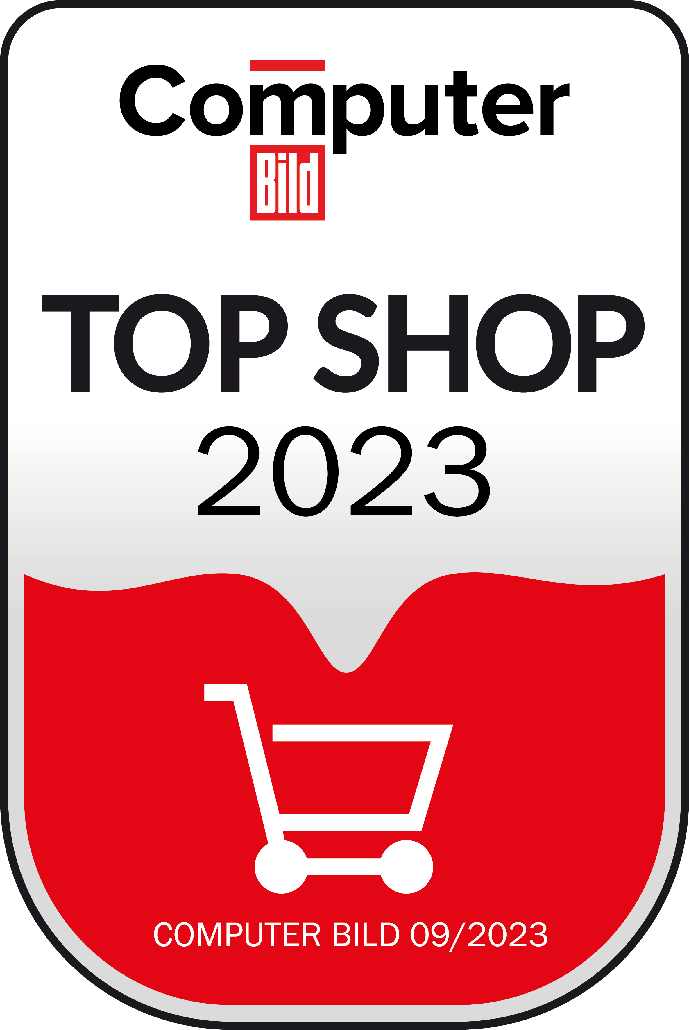Computer Bild: Top Shop 2023 Logo Computer Bild: Top Shop 2023