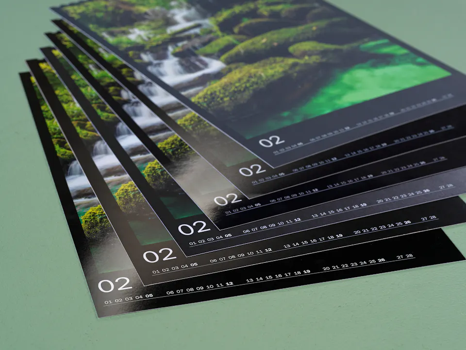 Fotokalender Papierarten