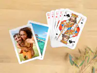 Foto-Spielkarten Skat neutral Ambiente Foto-Spielkarten Skatblatt in neutralem Ambiente