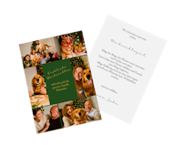 Fotokarten mit persönlicher Nachricht als Weihnachtskarten gestalten Fotokarte als Weihnachtskarte mit Familienfoto