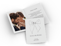 Klappkarte als Einladung zur Hochzeit gestalten