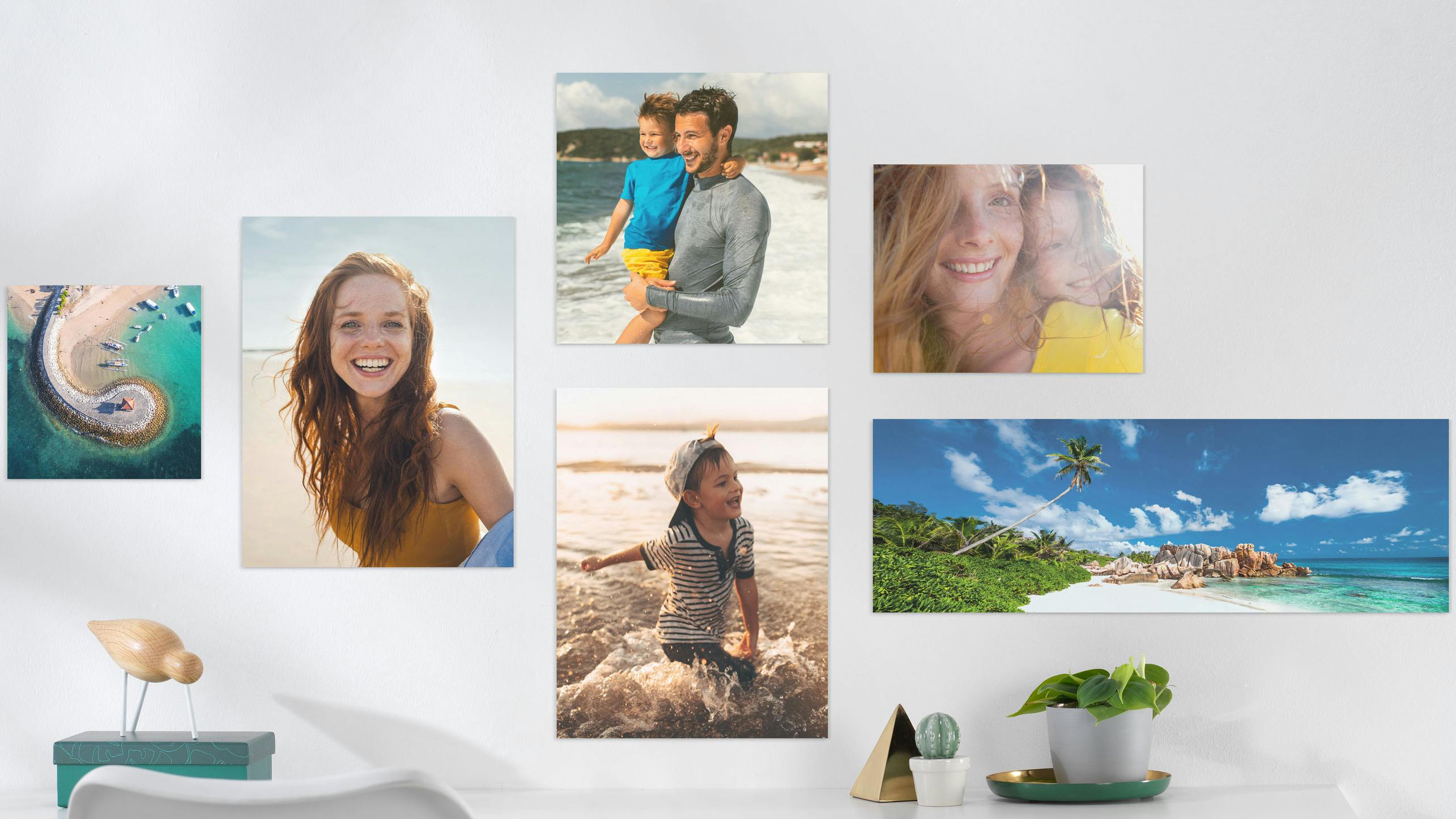 Fotoposter in verschiedenen Formaten mit sommerlichen Urlaubsmotiven