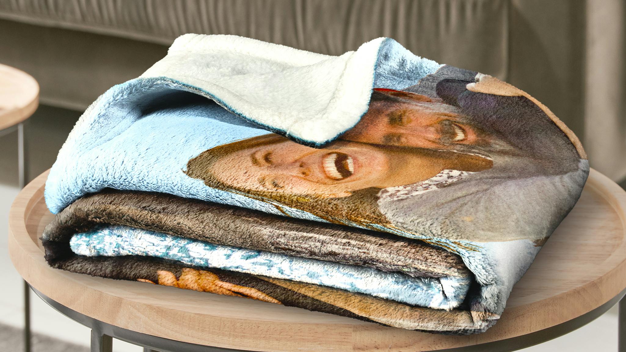 Photo blanket with personal image