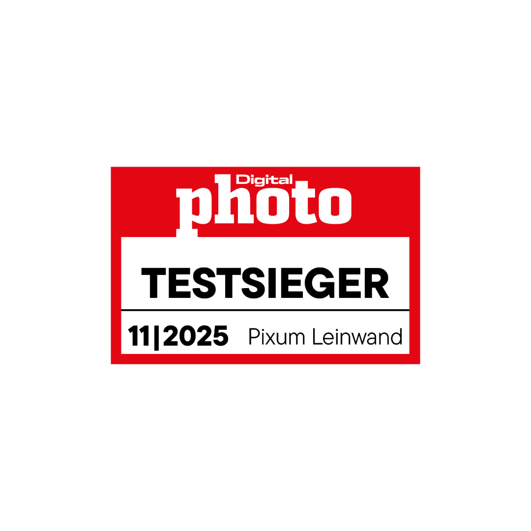 Logo van DigitalPhoto voor de test van canvassen, waarbij Pixum als testwinnaar uit de bus kwam.