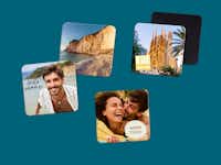 Fotocalamite quadrate Calamite personalizzate con foto vacanza estiva