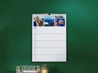 Wandkalender A3 met afspraken Wandkalender A3 met afspraken en winterse familiefoto's