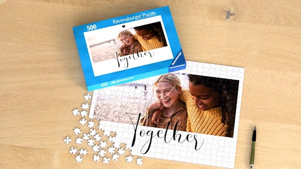 Puzzle personalizado de 500 piezas Puzzle Ravensburger con 500 piezas con la foto de dos amigas