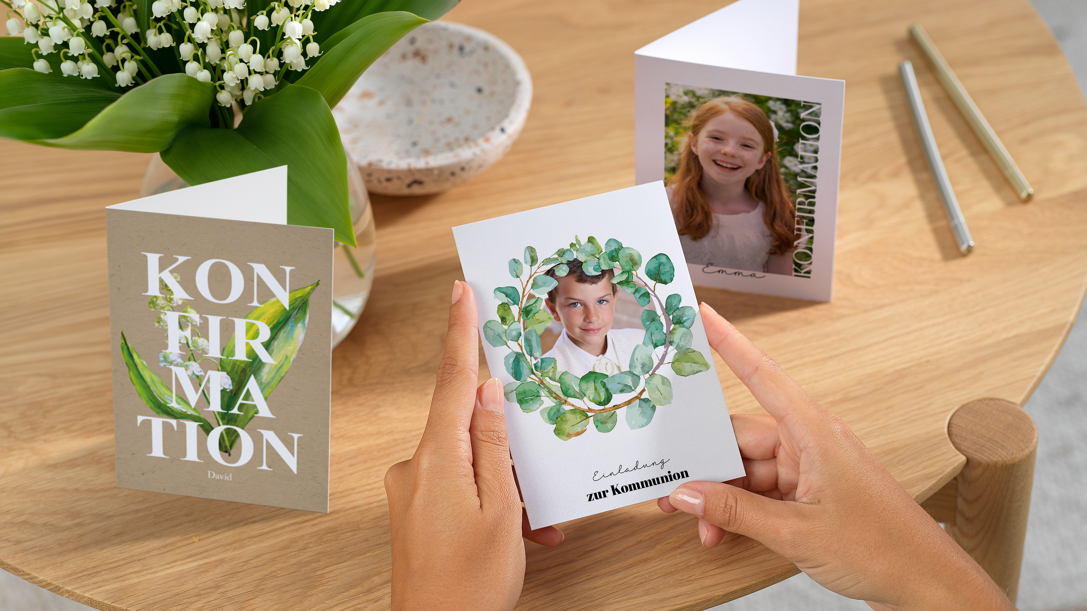 Karte mit Herzdesign