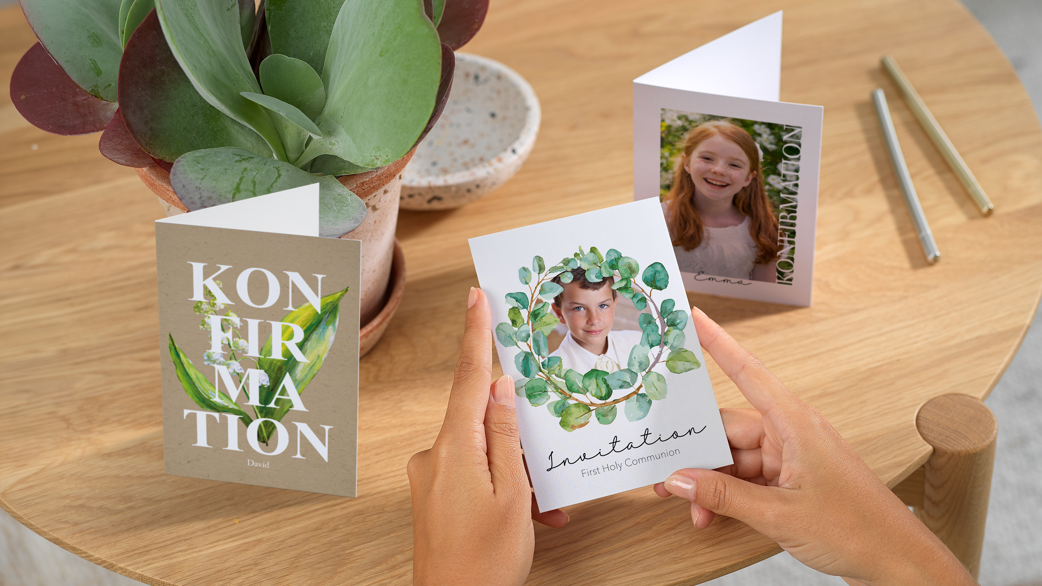 Karte mit Herzdesign