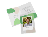 Design foldekort med foto til konfirmationen