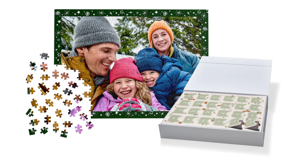 Calendrier de l'Avent puzzle avec photo