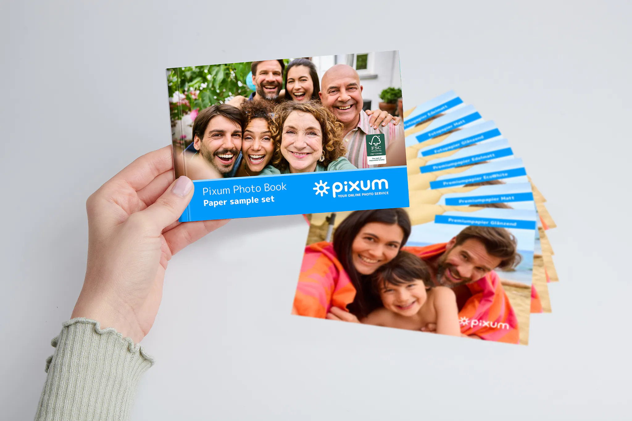 Pixum Fotobuch Papiermusterset Pixum Fotobuch Papiermusterset
