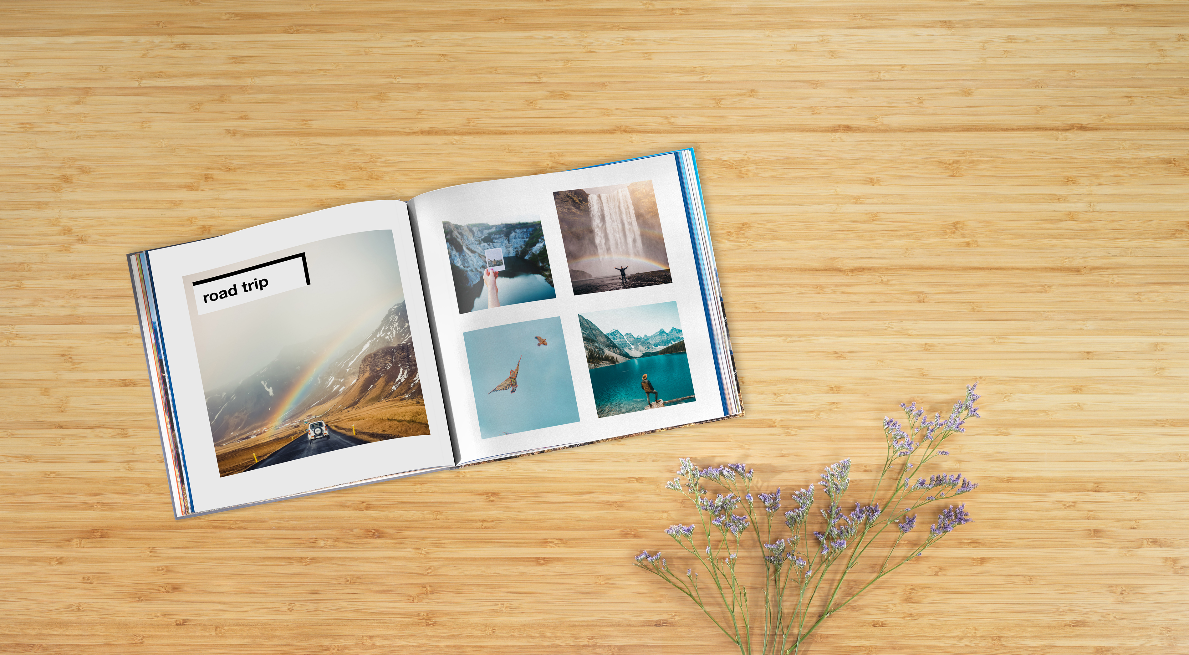 Pixum Fotobuch mit sommerlichen Road-Trip Fotos