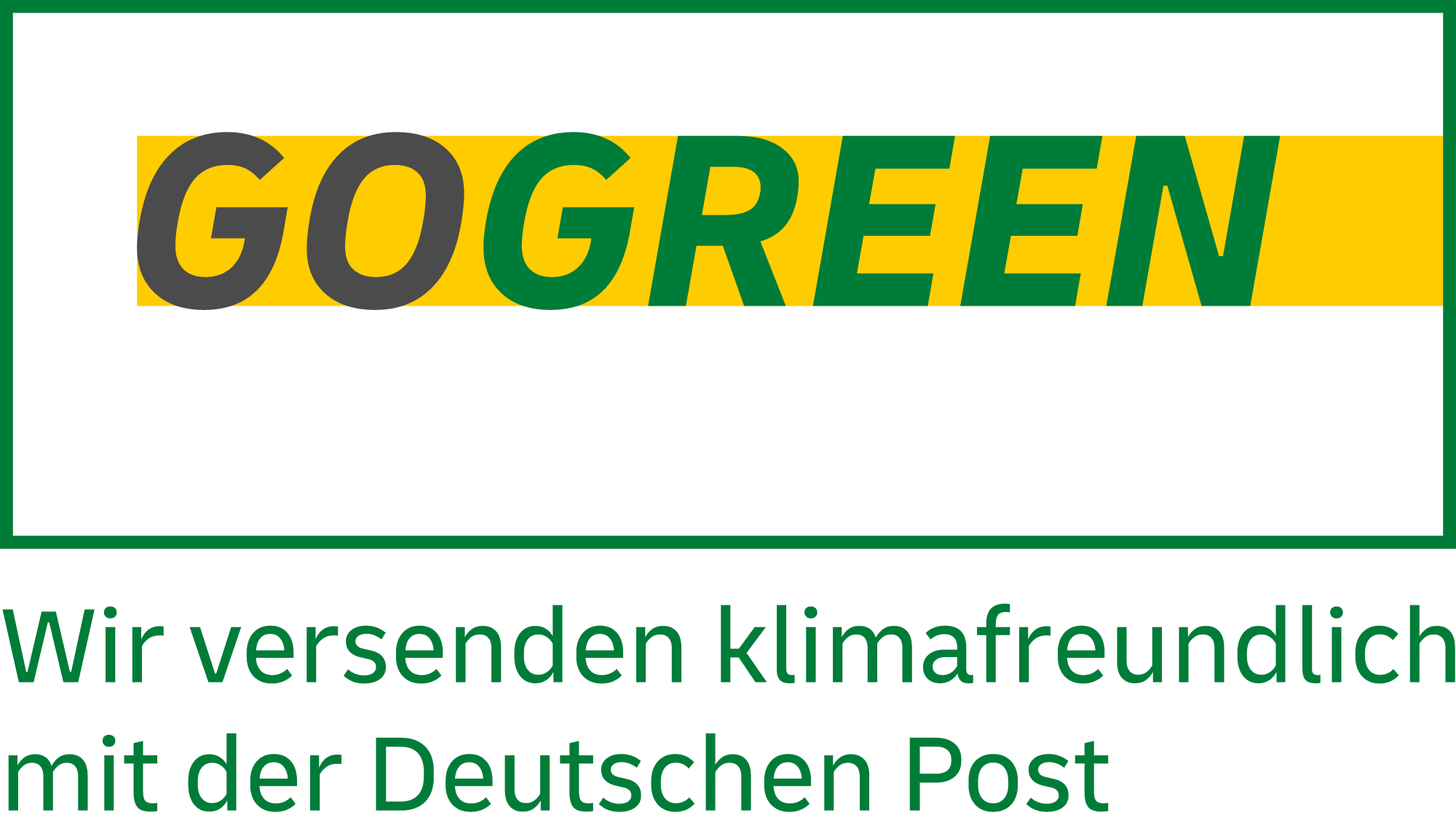 Wir versenden mit DH GoGreen