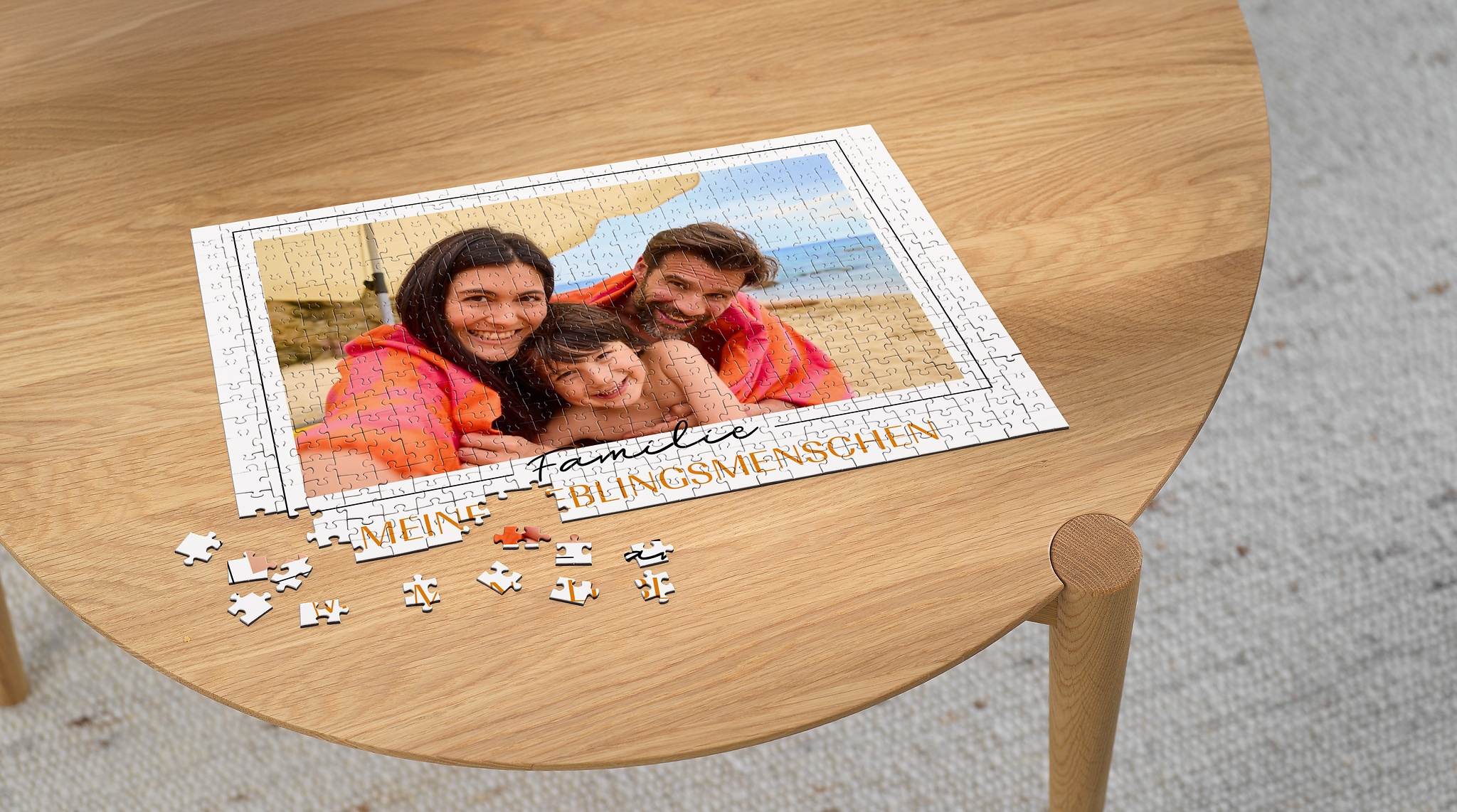 Puzzle personalizzato con foto di famiglia in vacanza