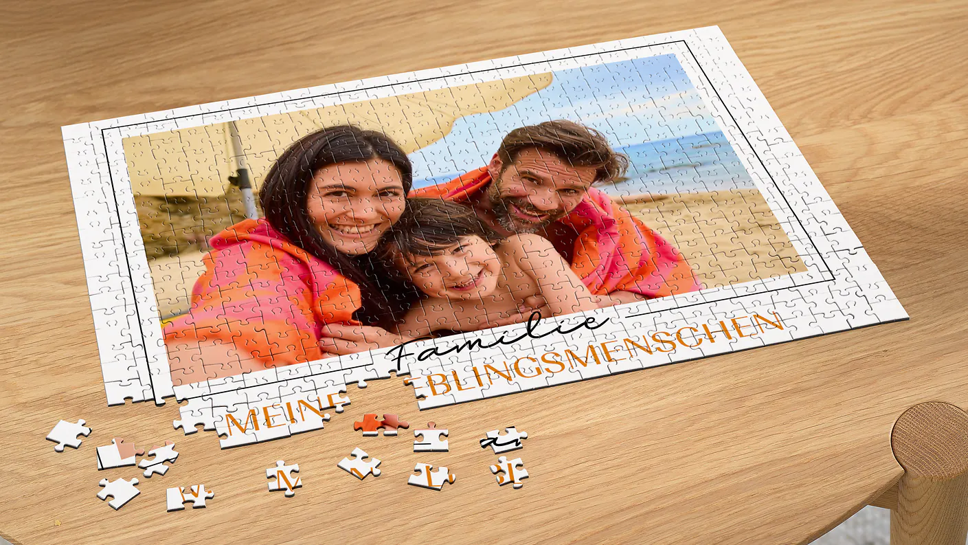 Puzzle personalizzato con foto di famiglia